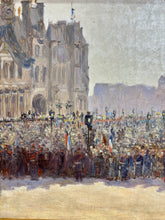 Charger l'image dans la galerie, "La foule de l'Hôtel de Ville - Funérailles nationales de Félix Faure, 23 février 1899"
