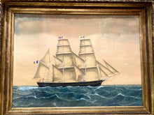Load image into Gallery viewer, Le Guchen, capitaine Boulou 10 Mai 1879 Aquarelle gouachée légendée et datée
