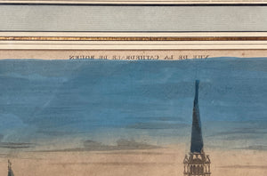 Vue de l'Eglise Metropolitaine de Rouen du côté du Septentrion - Basset, André (17??-1787) - Vues d'optique