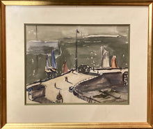 Загрузить изображение в средство просмотра галереи, Vue d&#39;un port par André FRAYE (1887-1963)
