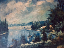Загрузить изображение в средство просмотра галереи, Émile-Henry Tilmans 1947 paysage à la Bouille

