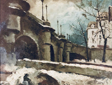 Charger l&#39;image dans la galerie, Émile-Henry Tilmans, Paris pont-neuf sous la neige 1949.
