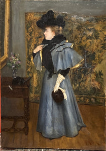 Portrait De Dame de qualité - Attribué à John MacDonald Aiken (1880–1961)