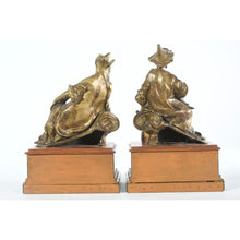 Charger l&#39;image dans la galerie, PAIRE DE SUJETS en bronze Ep.XVIIIè - ARGEADES - Antiquaire Rouen
